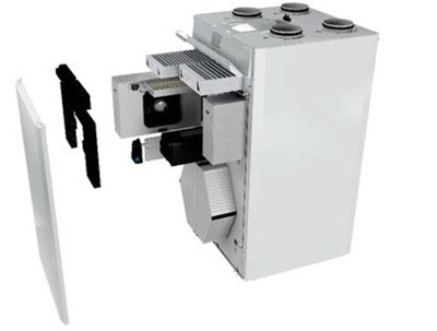 vertikalna montaža prezračevalnega sistema